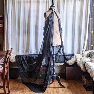 ❤️ FIREFLY PATH black elven cape